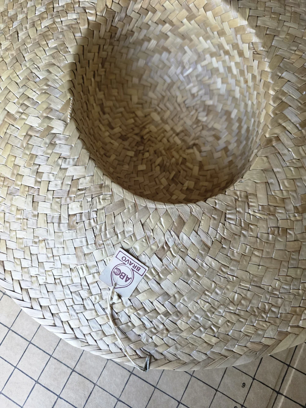 ABO Bravo NWT Hand‑Painted Straw Sun Hat Floral Wide Brim Boho Cottagecore - Picture 12 of 14